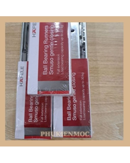 [Hafele] Ray Bi 3 tầng giảm chấn dùng cho hộc kéo tủ gỗ, tủ nhôm ĐỦ KÍCH THƯỚC