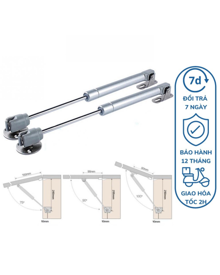 [Hafele] Pít tông tay đẩy cánh tủ, tay đẩy thủy lực chính hãng 80N, 100N, 120N, 150N
